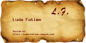 Luda Fatime névjegykártya